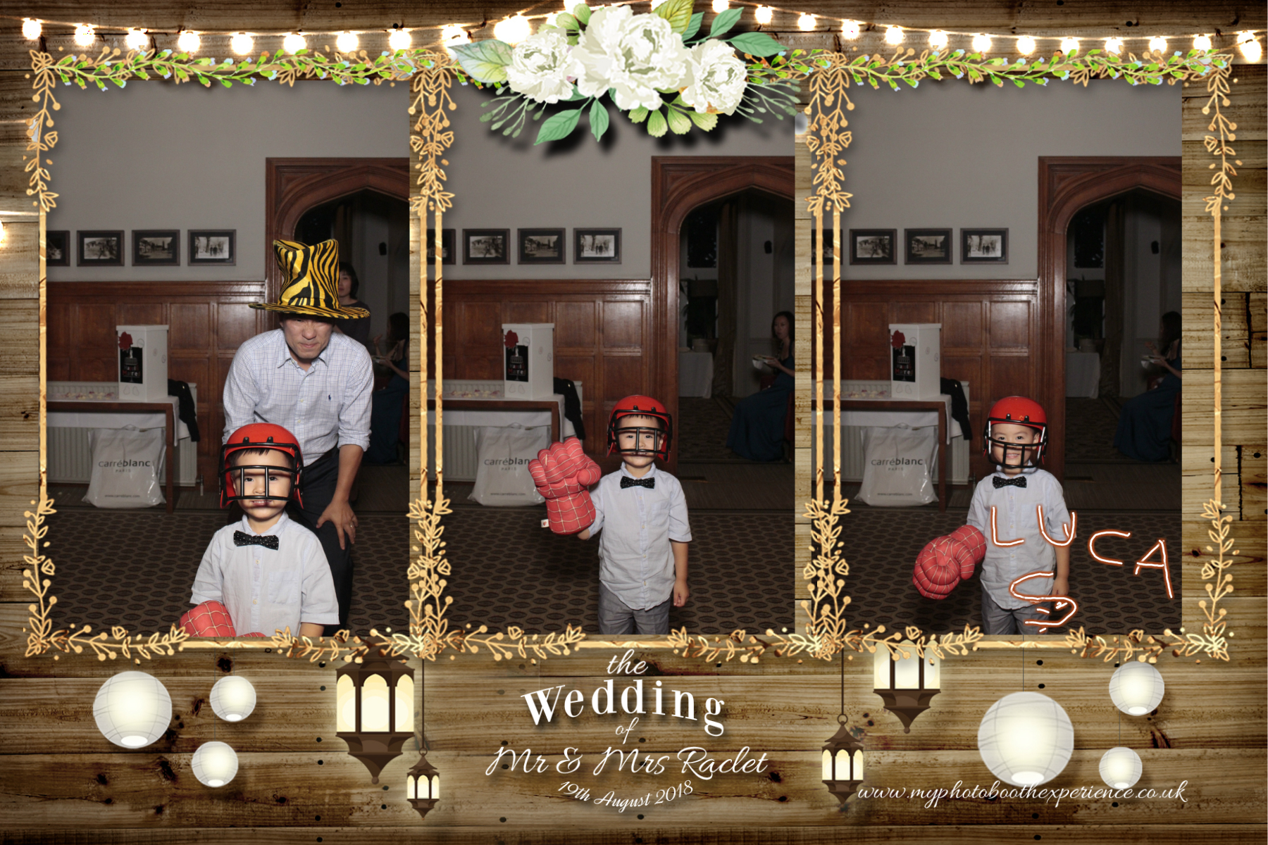Mr & Mrs Raclet | View more photos from the event at gallery.myphotoboothexperience.co.uk/u/MyPhotoBoothExperienceLtd/Mr-Mrs-Raclet